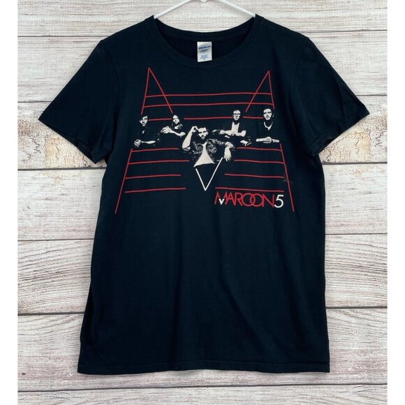 Maroon 5 2011 Tour Concert T-Shirt Adult Size‎ Small Black Concert Merch - Picture 1 of 7